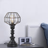 Industrial Black Metal Wire Caged 18" Table Lamp